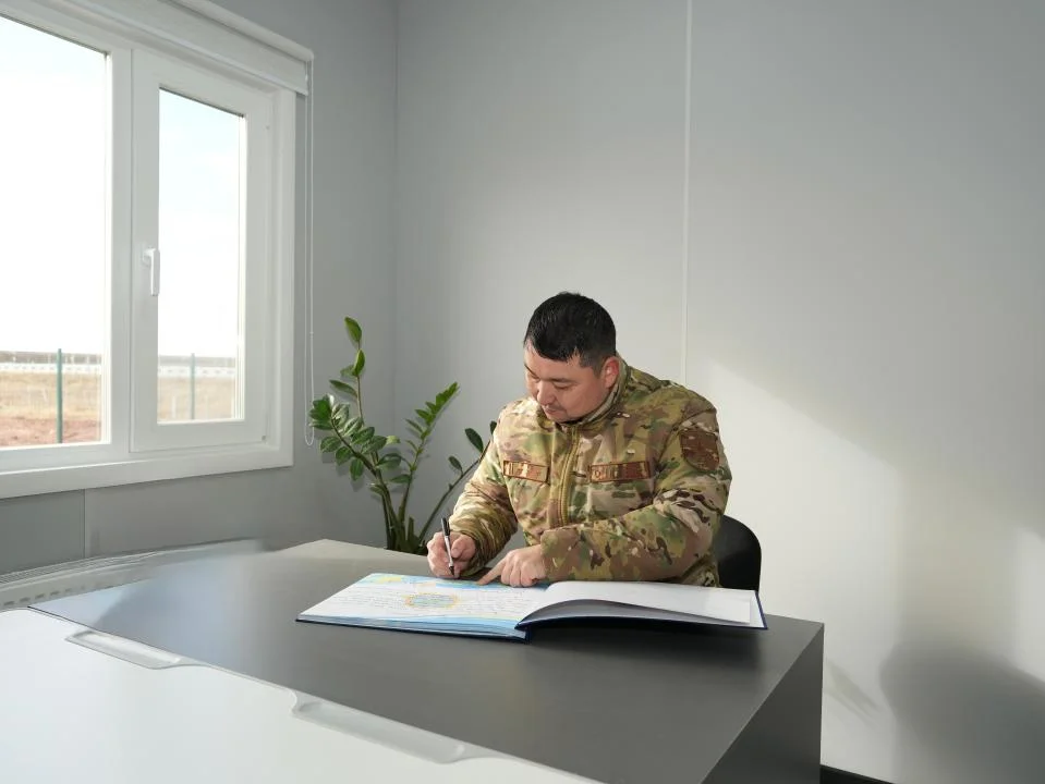 Целиноград ауданының Қоянды ауылында заманауи өрт сөндіру-құтқару базасын құрудың бірінші кезеңі аяқталды — Фотосурет 5