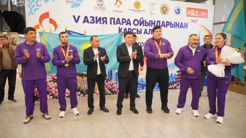 АЗИЯ ПАРА ОЙЫНДАРЫНЫҢ ЖЕҢІМПАЗДАРЫ ТҮРКІСТАНҒА ОРАЛДЫ — Фотосурет 1