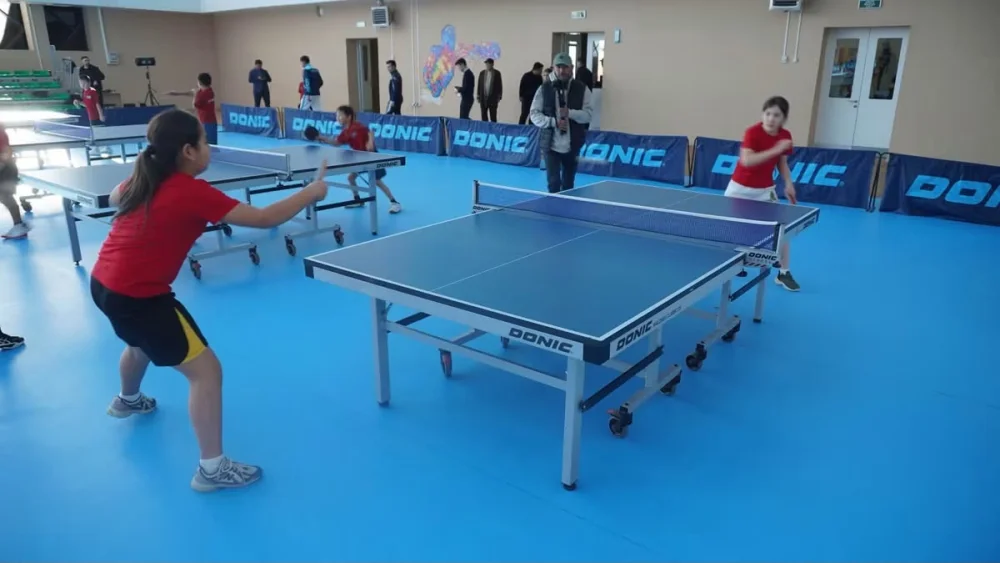 ТҮРКІСТАНҒА ҮСТЕЛ ТЕННИСІНЕН «ROAD TO ASTANA 2027» ӘЛЕМ ЧЕМПИОНАТЫНЫҢ ТУ ЭСТАФЕТАСЫ КЕЛДІ — Фотосурет 3
