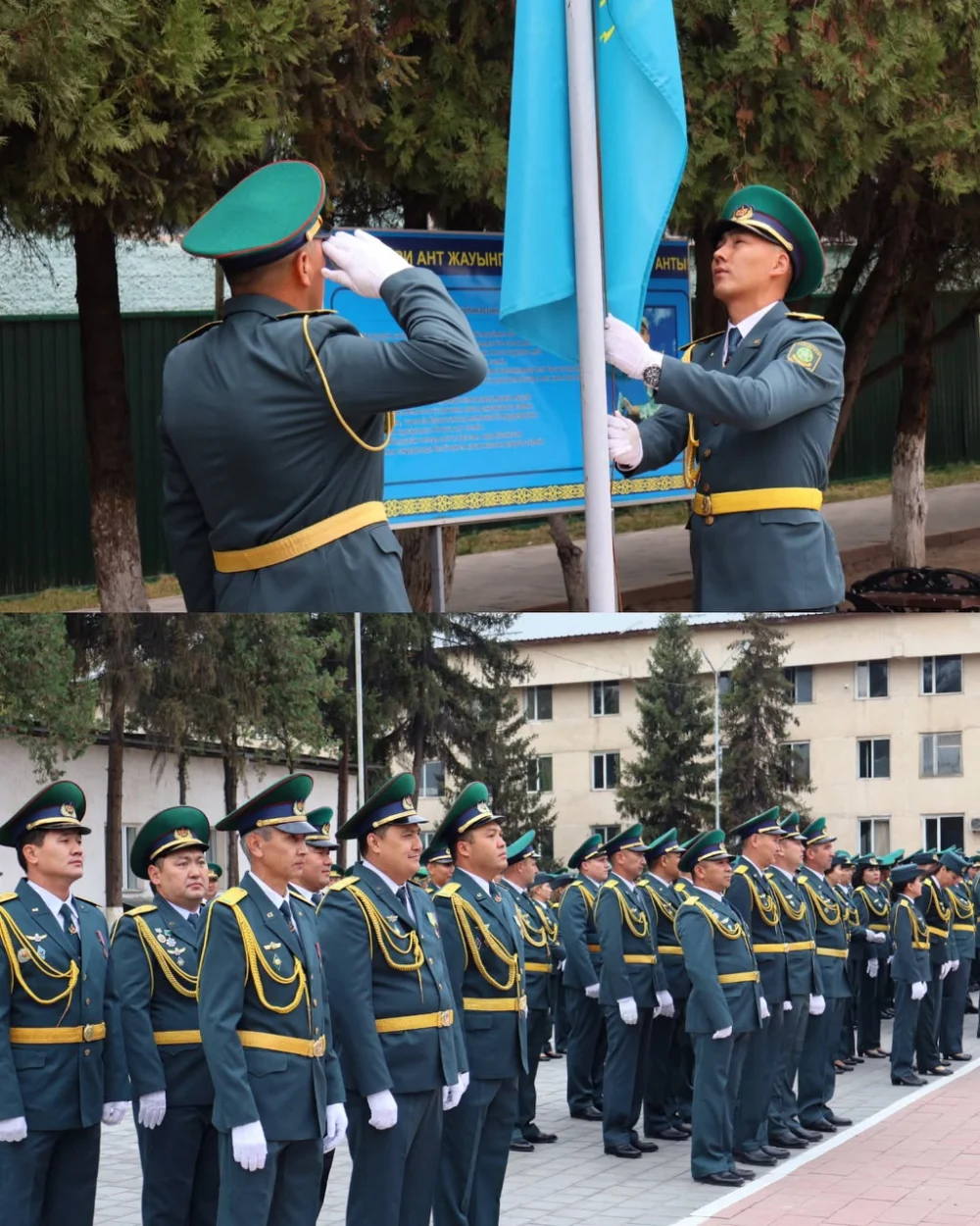 Республика күніне орай Мемлекеттік Ту көтерілді