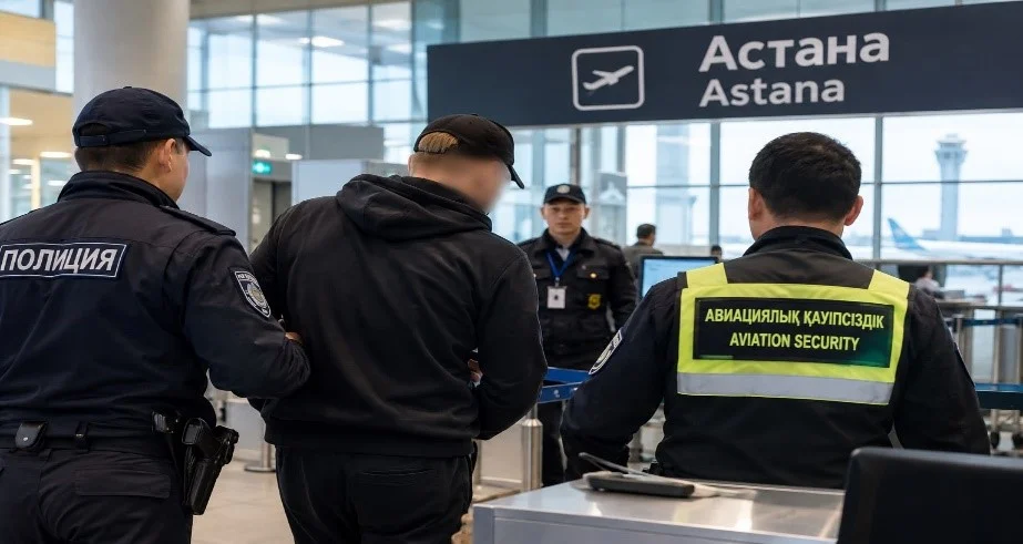 Астанада бомба туралы әзіл айтқан шетел азаматы рейстен түсірілді
