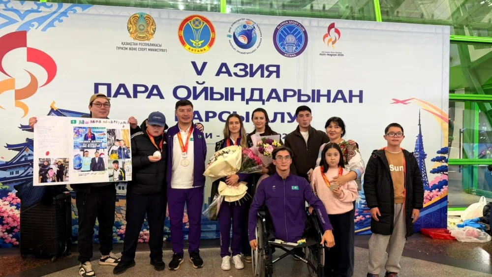 V Азия Пара ойындарында күміс жүлде алған спортшылар елге оралды — Фотосурет 2