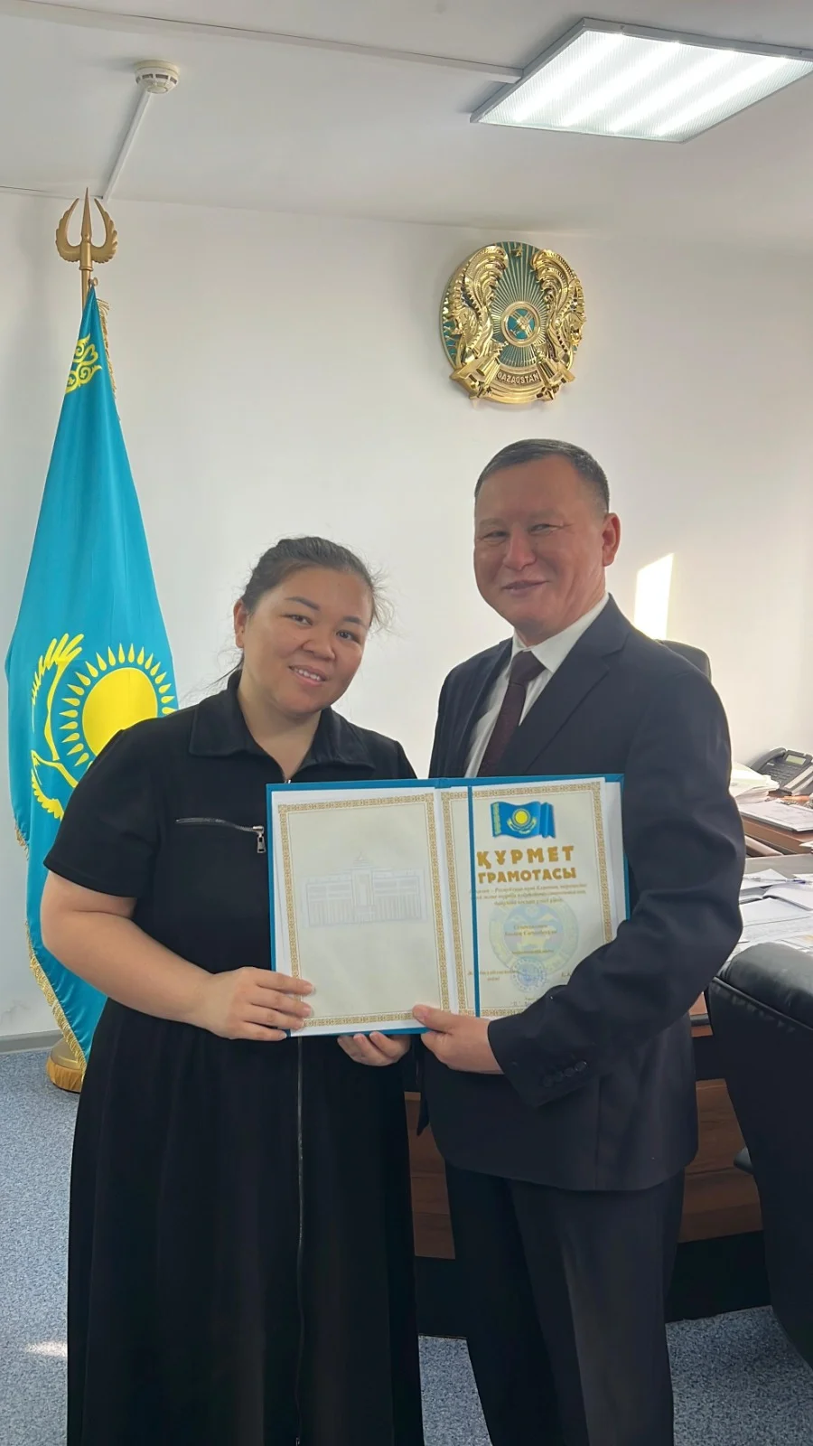 Бақыт Сейдахметов облыс әкімінің Құрмет грамотасымен марапатталды