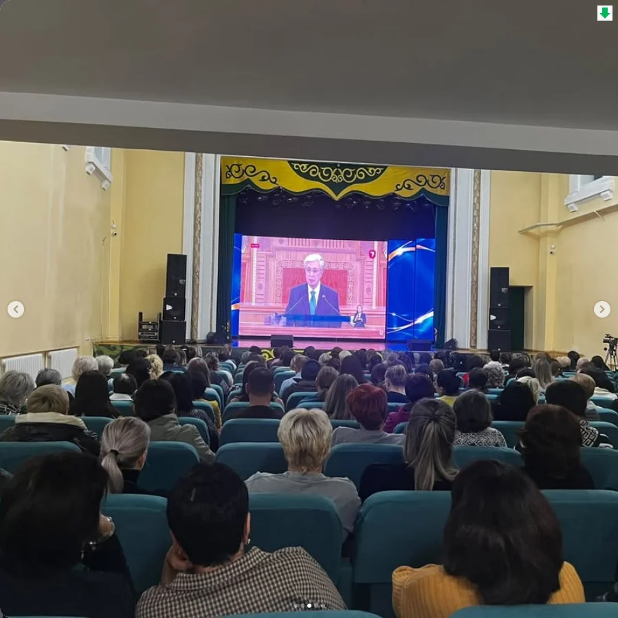 «Горняк» МДО Қазақстан Республикасы Президентінің Жолдауы тыңдалды, бұл шараға 200 астам адам қатысты. — Фотосурет 1