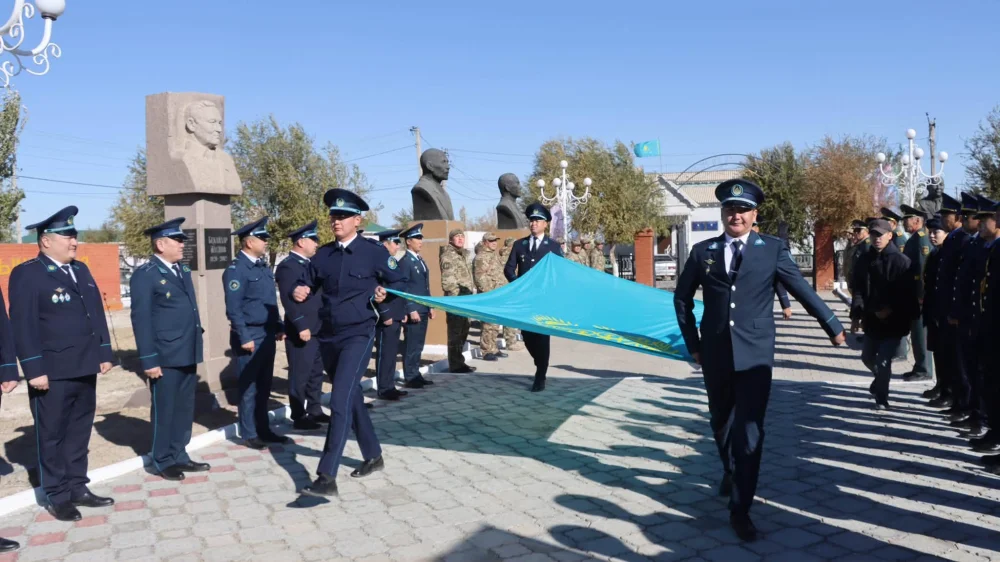 Сырдария ауданында мемлекеттік ту көтеру рәсімі өтті — Фотосурет 7