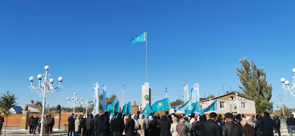 Сырдария ауданында мемлекеттік ту көтеру рәсімі өтті — Фотосурет 6