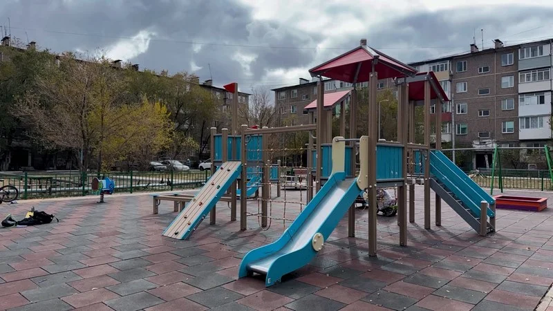 Шахтинскіде балаларға арналған жеті жаңа ойын алаңы салынды