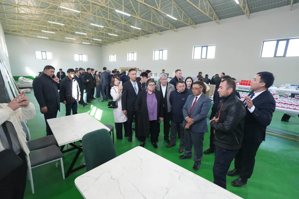ЕЛІМІЗДІҢ ӨҢІРЛЕРІНЕН КЕЛГЕН ДЕЛЕГАЦИЯЛАР ТҮРКІСТАННЫҢ КӘСІПКЕРЛІКТІ ДАМЫТУ ТӘЖІРИБЕСІН ҮЙРЕНІП ЖАТЫР — Фотосурет 1