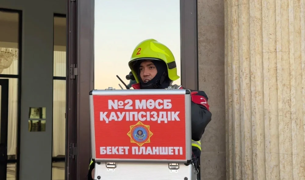 «Өнер орталығында» өрт-тактикалық оқу-жаттығуы өтті — Фотосурет 4