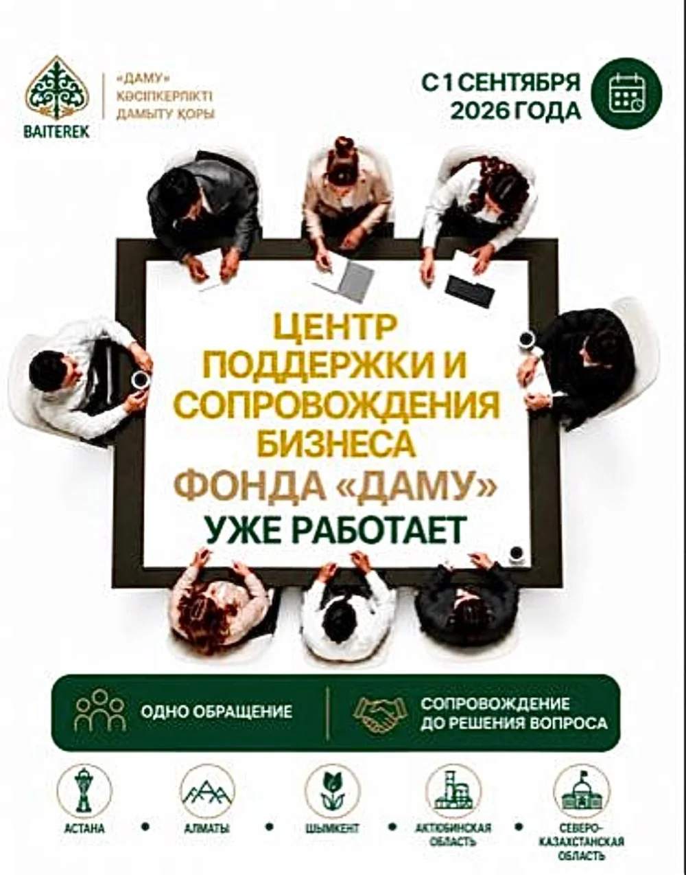 Қазақстанның бес өңірінде Бизнесті қолдау және сүйемелдеу орталықтары іске қосылды
