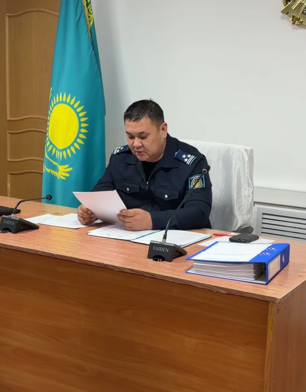 Түпқараған аудандық полиция бөлімінде апталық жұмыс қорытындыланды