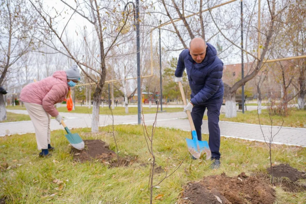«Таза Қазақстан»: Астанада ағаш отырғызу науқаны өтті — Фотосурет 3