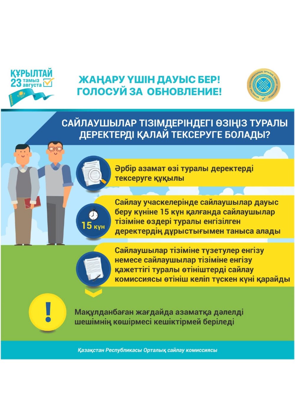 Жаңару үшін дауыс бер!