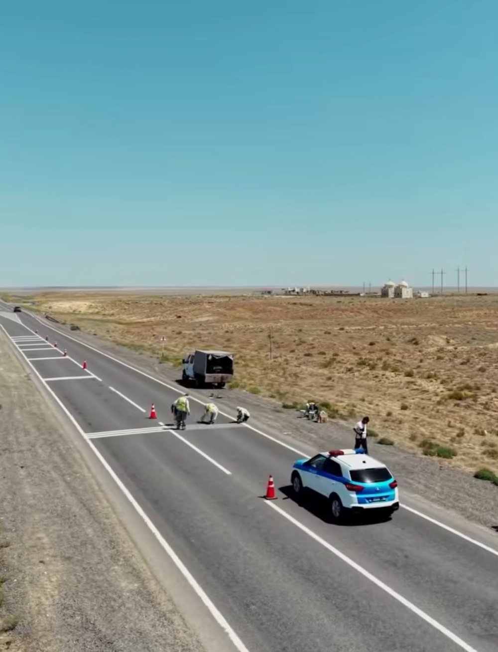 Маңғыстау облысында республикалық маңыздағы автожолдарға шулы жолақтар орнатылуда