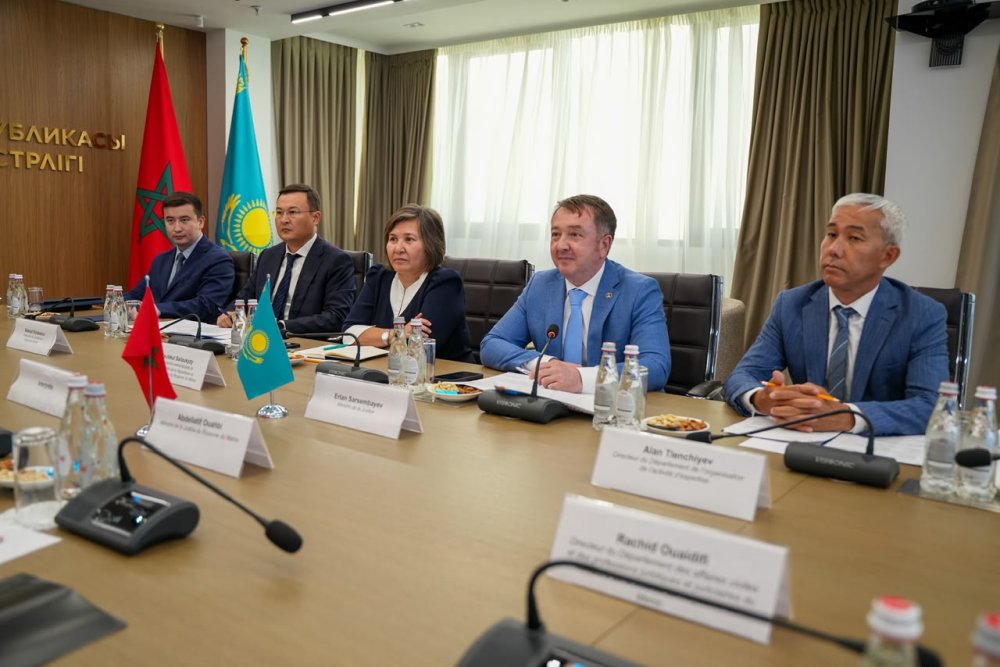 2026 жылғы 3 тамызда Қазақстан Республикасының Әділет министрі Сәрсембаев Ерлан Жақсылықұлы Марокко Корольдігінің Әділет министрі Абделаттиф Уахби бастаған ресми делегациямен кездесу өткізді
