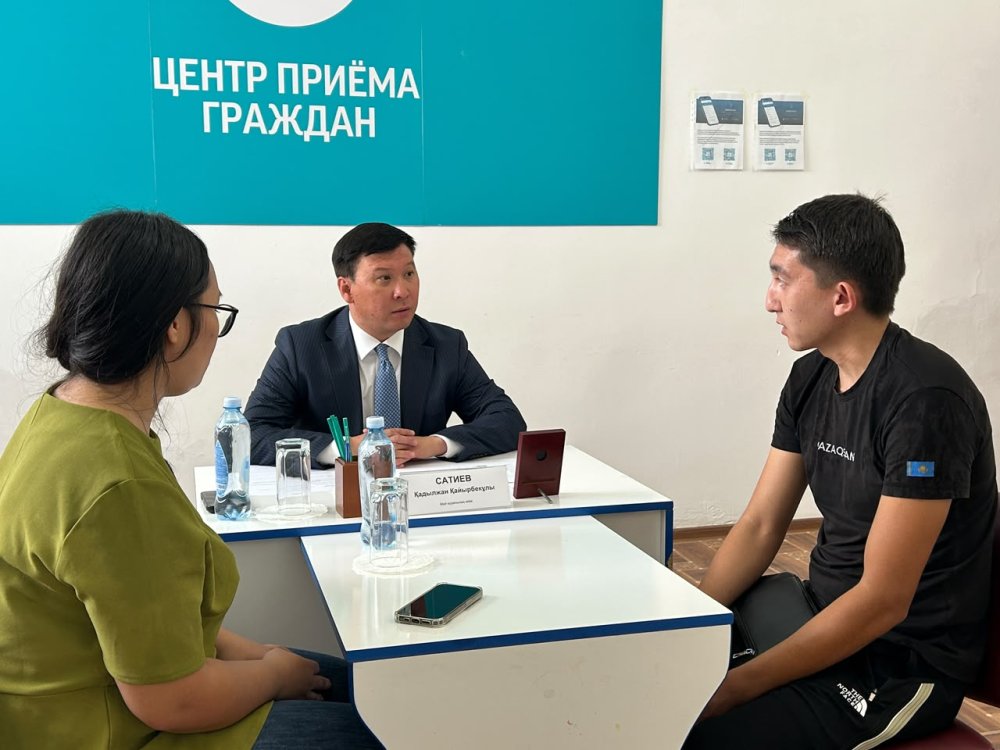 АУДАН ӘКІМІНІҢ ЖЕКЕ ҚАБЫЛДАУЫ