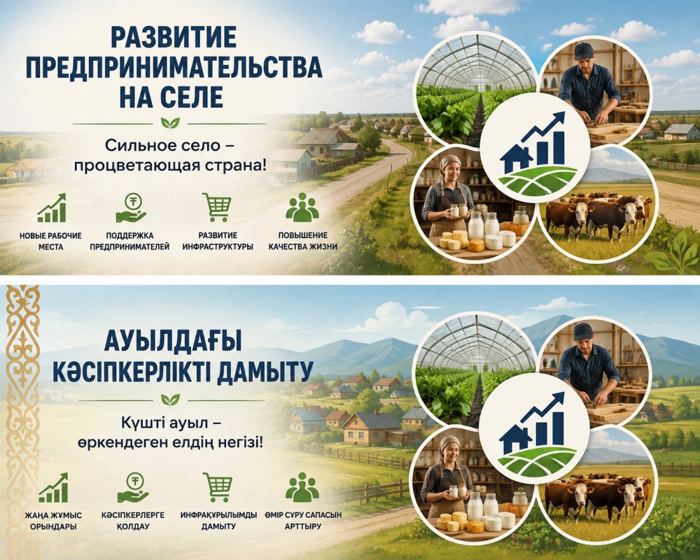 Ауылдық жерлерде шағын кәсіпкерлікті дамыту