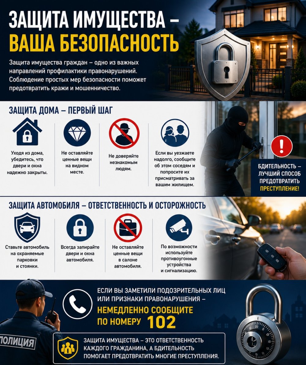 Мүлікті қорғау – өз қауіпсіздігіңізді қорғау