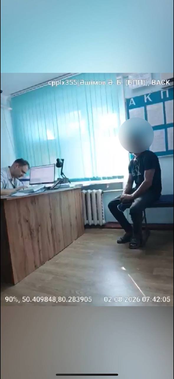 Есірткілік масаң күйде көлік жүргізу - қауіпті әрекет: Абай облысының полицейлері қауіпті жүргізушіні тоқтатты