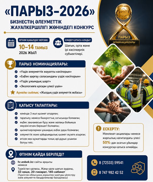 "ПАРЫЗ-2026" конкурсы