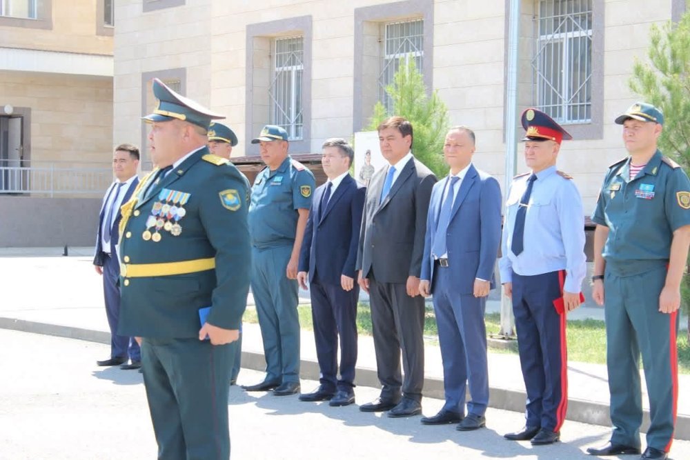 ТҮРКІСТАН: 5574 ӘСКЕРИ БӨЛІМІНДЕ ӘСКЕРИ ҚЫЗМЕТШІЛЕР МАРАПАТТАЛДЫ