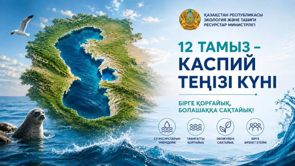 🌊 12 тамыз – Каспий теңізі күні