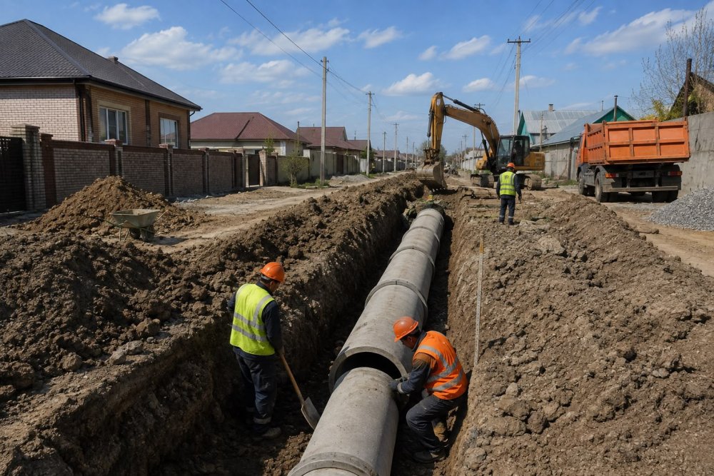 ТҰРАН АУДАНЫНДА КӘРІЗ ЖЕЛІСІНІҢ ЖОБАСЫ ӘЗІРЛЕНУДЕ