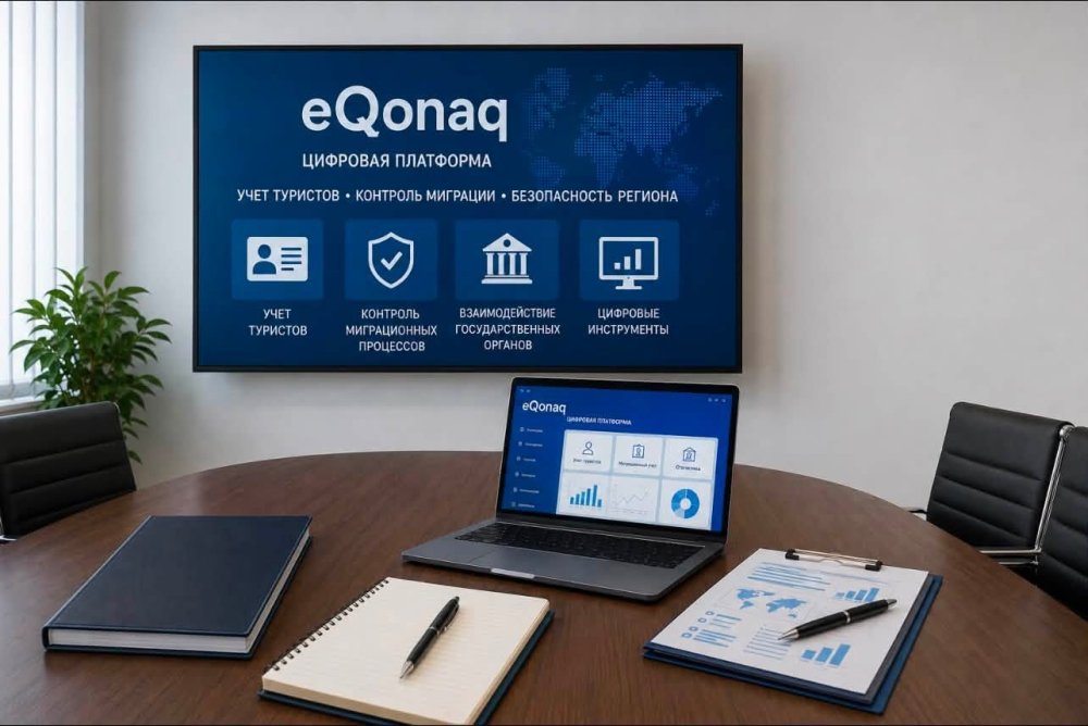 «eQonaq» цифрлық платформасының жұмыс істеу мәселелері бүгін Қарағанды облысының Полиция департаменті Көші-қон қызметі басқармасымен өткен жұмыс кеңесінде талқыланды