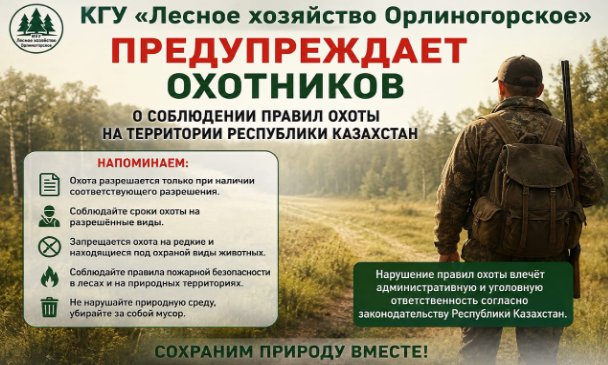 Аңшылық маусымының ашылуы!