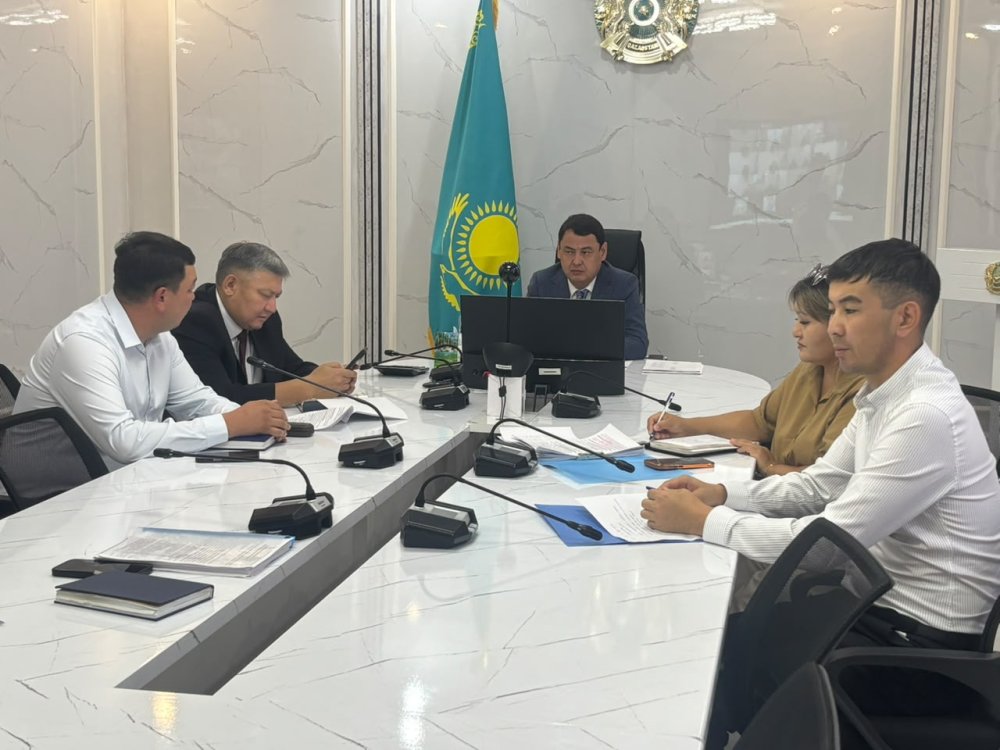 Аудан әкімі Р.Ә. Аңбаев Қазақстан Республикасы Еңбек және халықты әлеуметтік қорғау министрінің қатысуымен өткен бейнеконференцбайланыс форматындағы кеңеске қатысты.