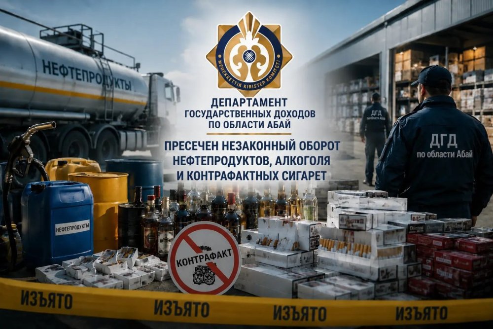КӨЛЕҢКЕЛІ НАРЫҚҚА СОҚҚЫ: МҰНАЙ, АЛКОГОЛЬДІК ӨНІМДЕР МЕН КОНТРАФАКТІЛІК ТЕМЕКІНІҢ ЗАҢСЫЗ АЙНАЛЫМЫНЫҢ ЖОЛЫ КЕСІЛДІ