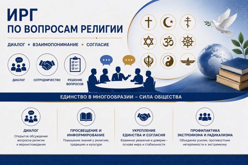 Дінаралық келісімді нығайту, қоғамдық тұрақтылықты сақтау және діни экстремизмнің алдын алу