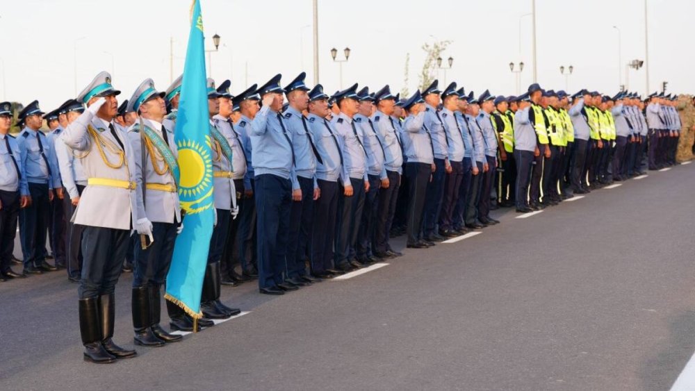 Түркістанда полиция мен Ұлттық ұлан әскери қызметшілерінің дайындығы тексерілді