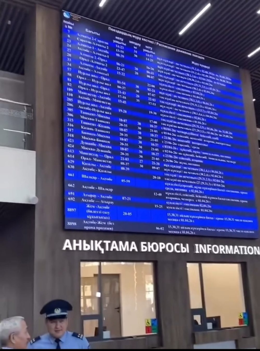 Ақтөбеде жаңартылған теміржол вокзалы пайдалануға берілді