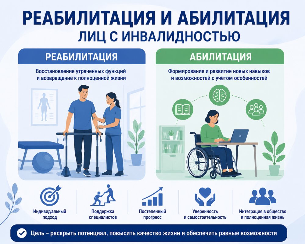 Мүгедектігі бар адамдарды абилитациялау және оңалту