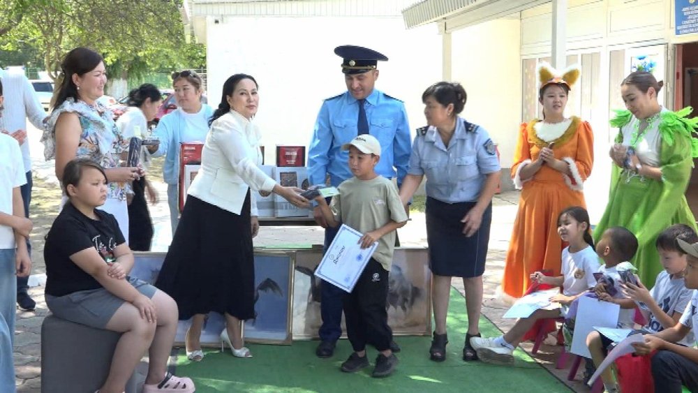 Жамбыл облысы Меркі ауданында «Қауіпсіз балалық шақ» акциясы аясында балаларға арналған шара өтті