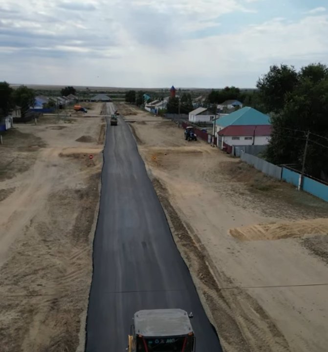 Бесқоспа ауылының көшелеріне алғаш рет жол салынуда