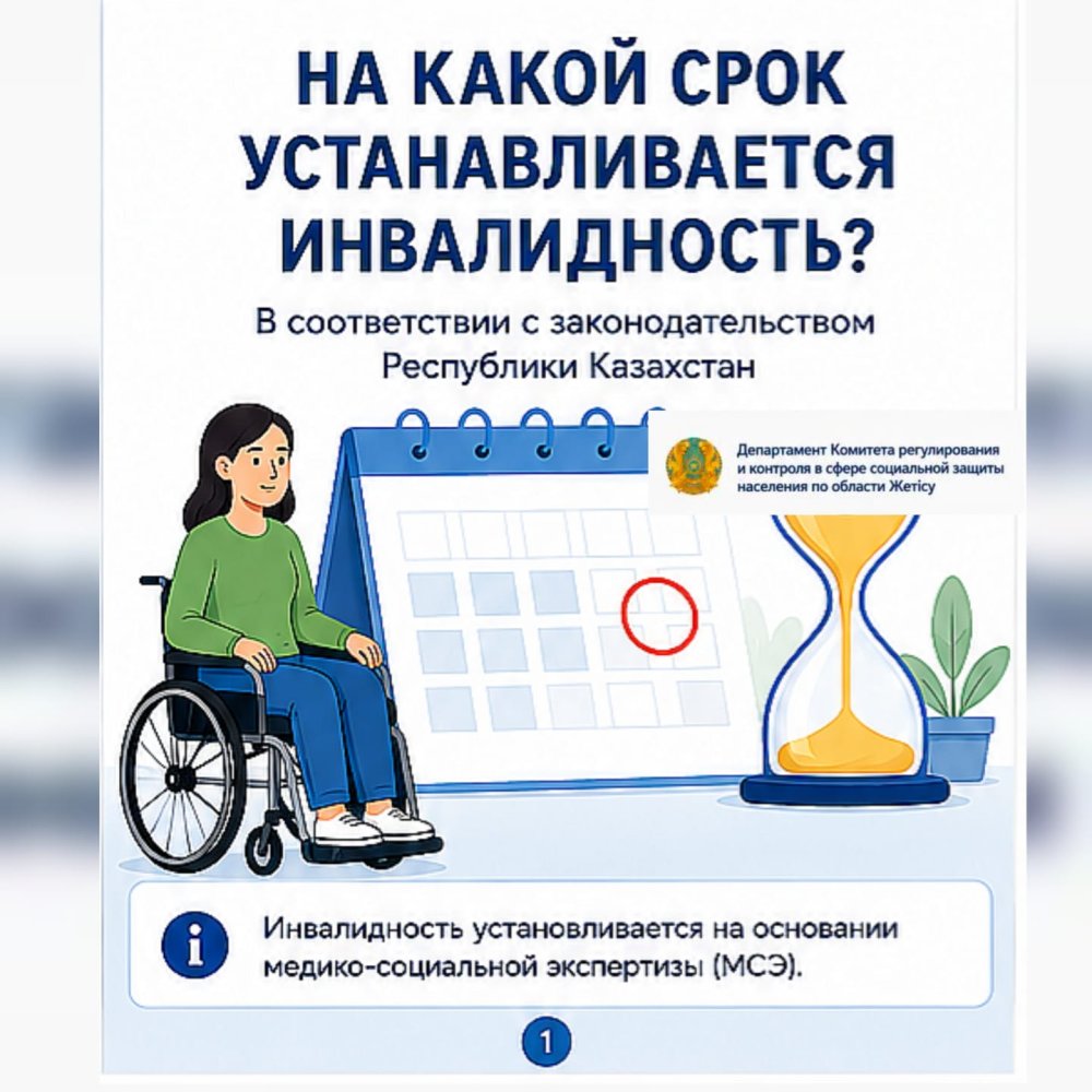 Мүгедектік қанша уақытқа тағайындалады?