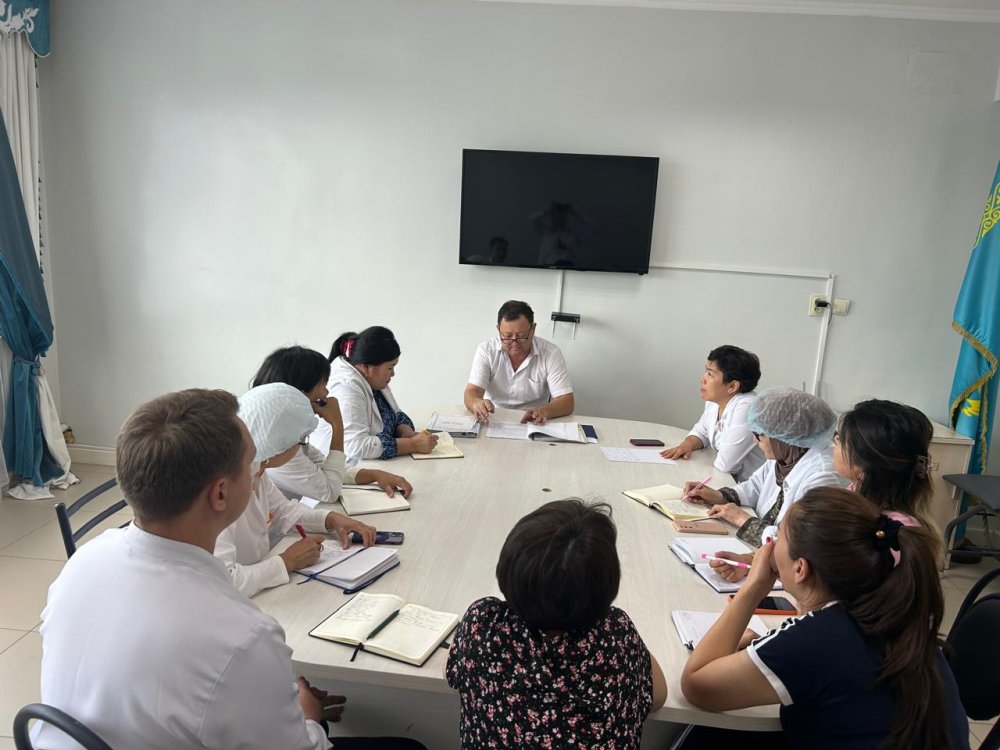 «Daulet Medical Center» ЖПС дәрігерлерімен МӘС мәселелері бойынша кездесу.