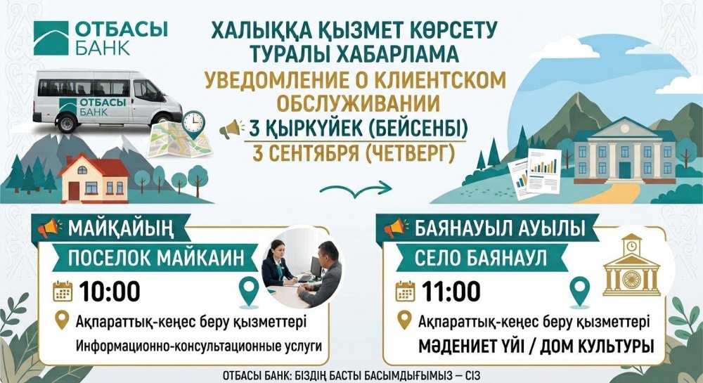📢 Құрметті аудан тұрғындары!