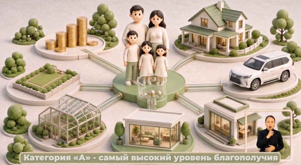 Әр отбасының материалдық және әлеуметтік жағдайы әртүрлі. Бір отбасының тұрақты жұмысы мен табысы болса, енді бір отбасына өмірінің белгілі бір кезеңінде мемлекет тарапынан көбірек қолдау қажет болуы мүмкін