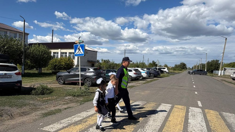 Аққулы ауданында бірінші сынып оқушылары үшін қауіпсіз маршрут әзірленді