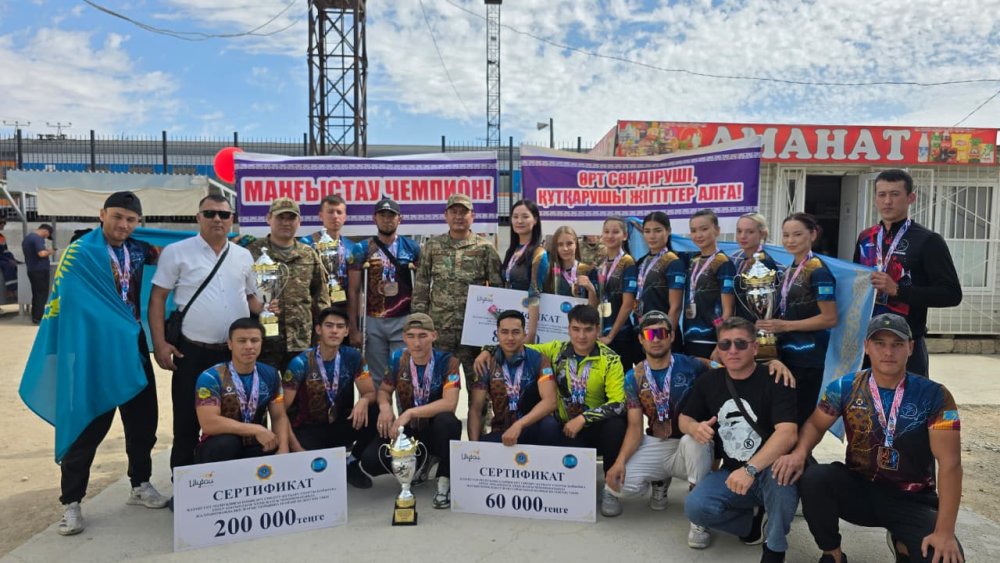 Маңғыстау облысы ТЖД өрт сөндіру-құтқару спорты бойынша чемпионатта жүлделі орындарға ие болды