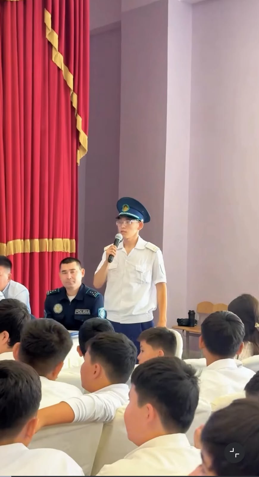 Мектепте қауіпсіздік бойынша түсіндіру жұмыстары жүргізілді
