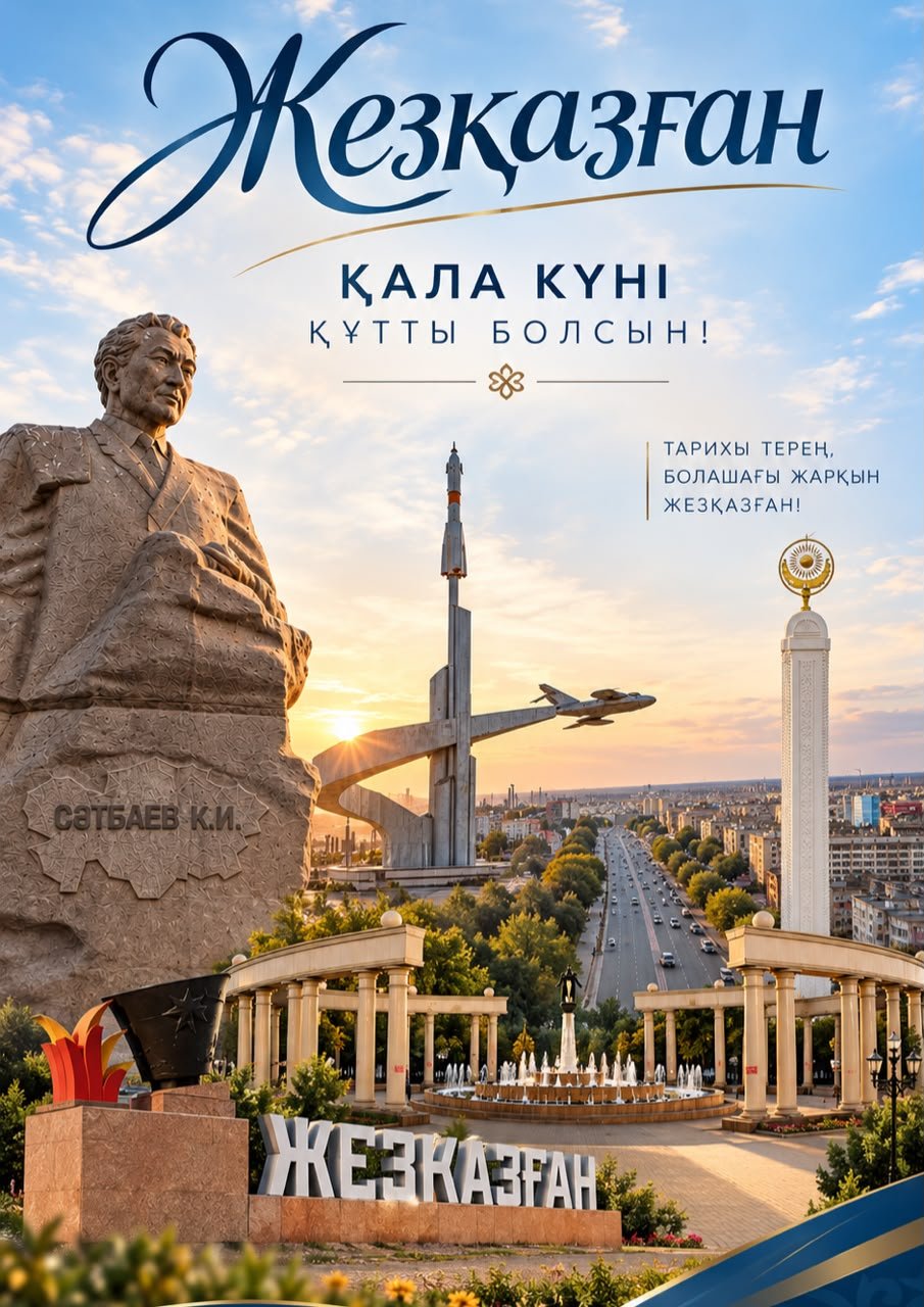 Ұлытау облысы әкімінің Жезқазған қаласының күніне арналған құттықтауы