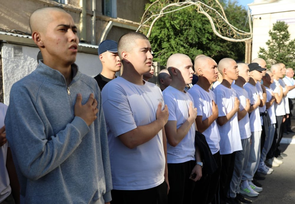 Астанада күзде әскерге шақырылған сарбаздар Ұлттық ұланға аттанды