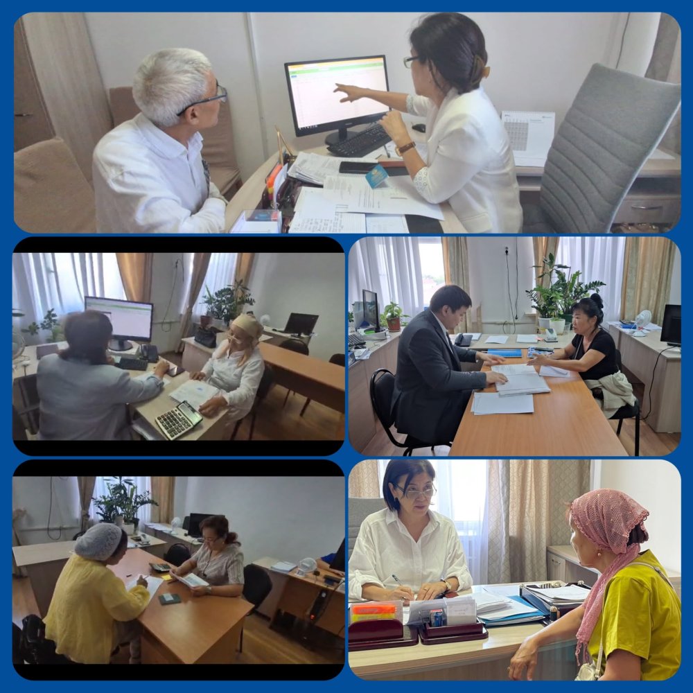 Зейнетақы және әлеуметтік қамсыздандыру бөлімінің қызметкерлерімен күнделікті жұмыс барысында азаматтарды жеке қабылдап, түсіндірме жүргізілуде.