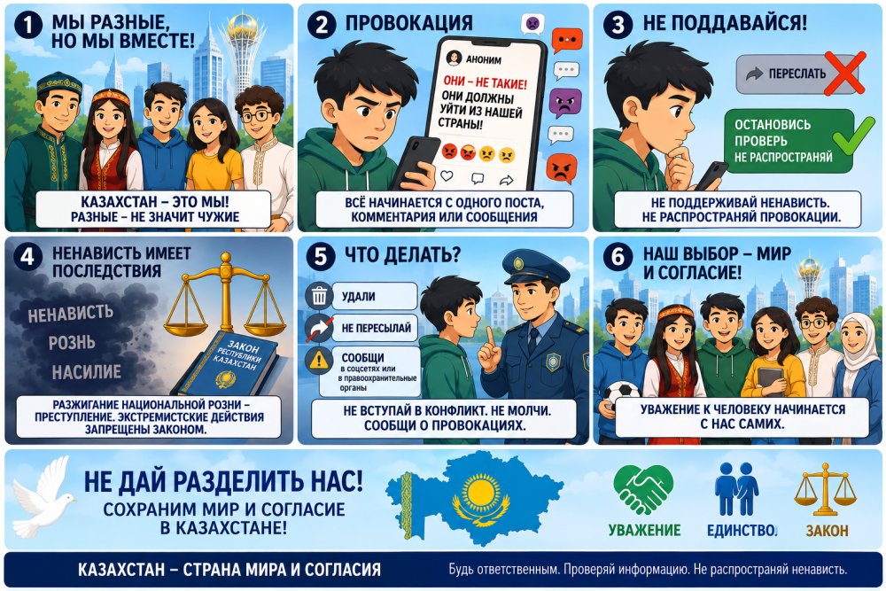 Памятка гражданам: О сохранении общественного согласия