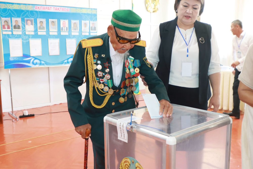 Голосовал ветеран Великой Отечественной войны