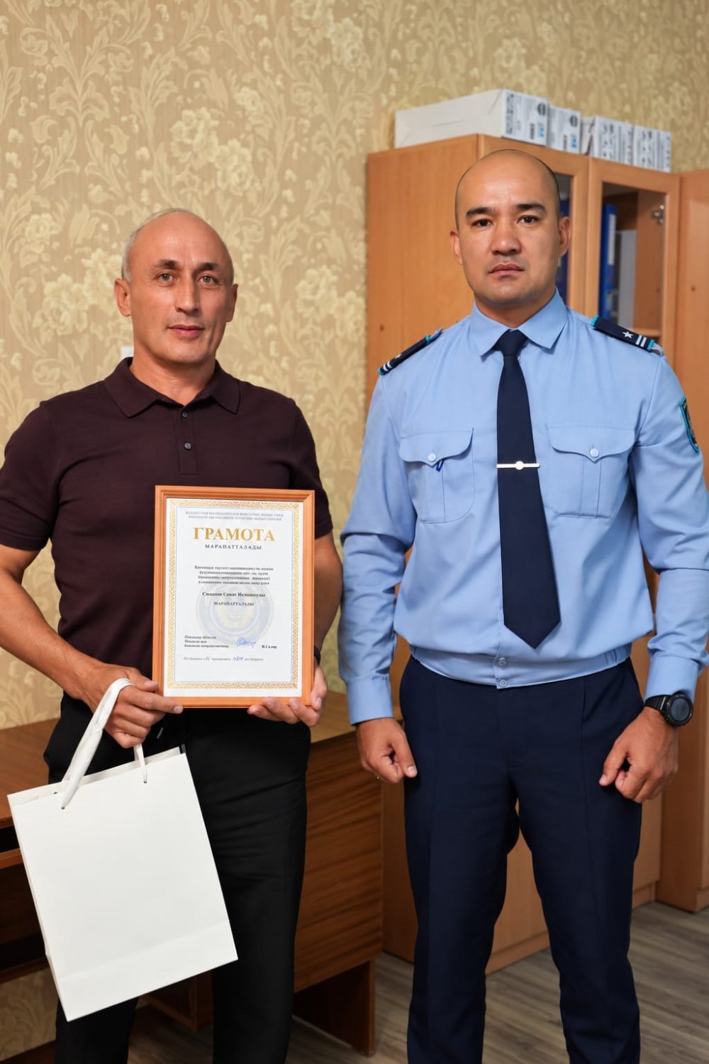 Лучших помощников полиции наградили в Павлодаре
